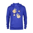 thumbnail image 1 of Star Wars Porg and BB-8 Doodle - Pullover Hoodie for Adults - Customized-Royal Heather, 1 of 5