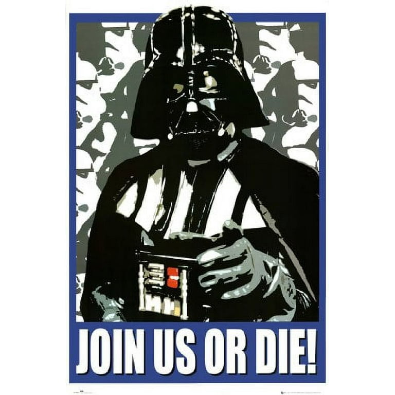 Star Wars Poster Darth Vader - Join Us Or Die New 24x36 Star Wars Poster Darth Vader - Join Us Or Die New 24x36
