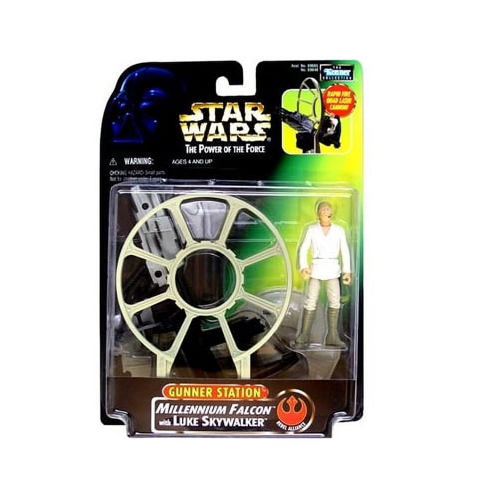 Star Wars Power of The Force (1997) Luke Skywalker Millenium Falcon Gunner Station Figure