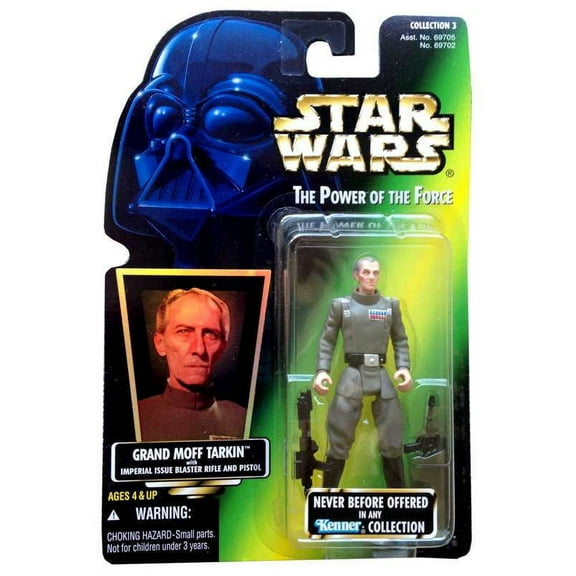 Star Wars Power of The Force Grand Moff Tarkin Vintage Green Card Figure