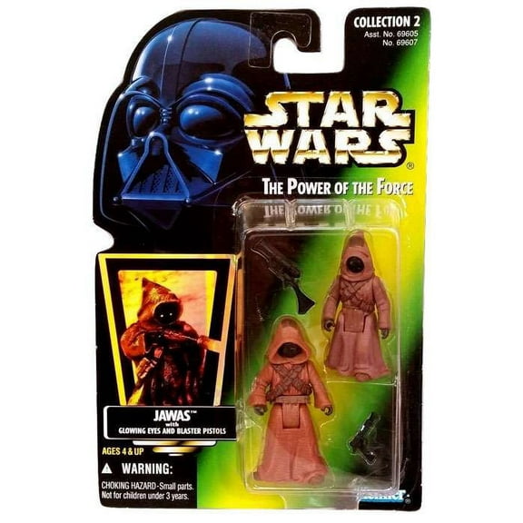 Star Wars Power of The Force Green Card Jawas Action Figure Set -