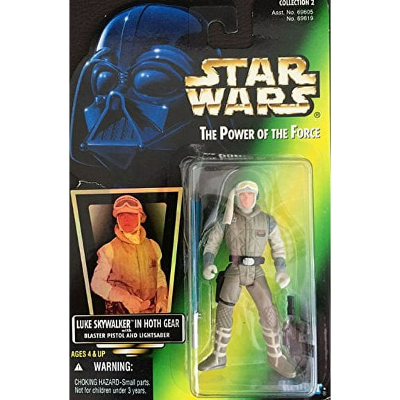 Star Wars: Power of the Force Green Card Luke Skywalker in Hoth Gear Action Figure