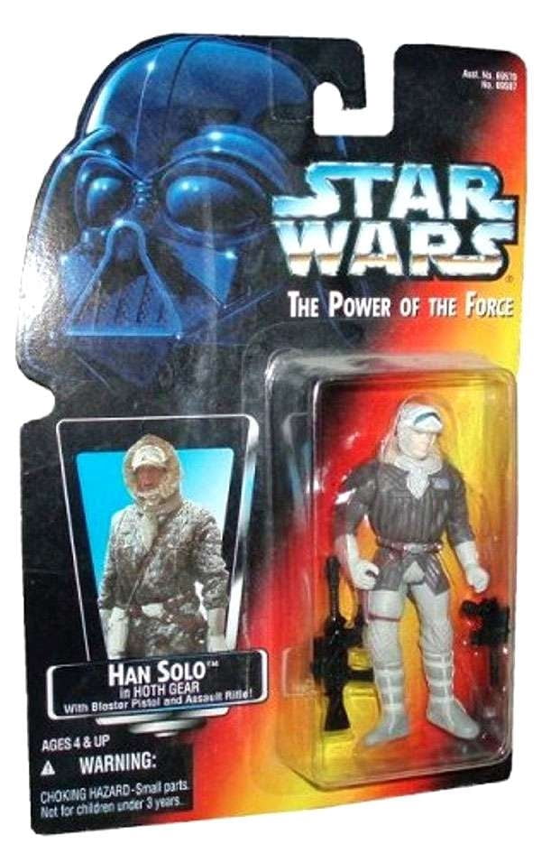 star wars, the power of the force red card, han solo in hoth gear