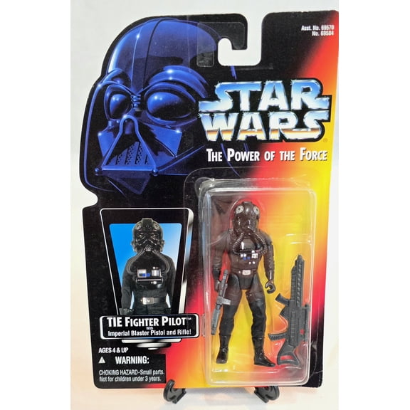 Star Wars Power of the Force Tie Fighter Pilot Action Figure with Imperial Issue Blaster Pistol