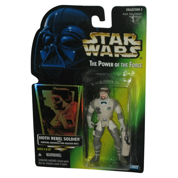 Star Wars Power of The Force Hoth Rebel Soldier Green Card Figure
