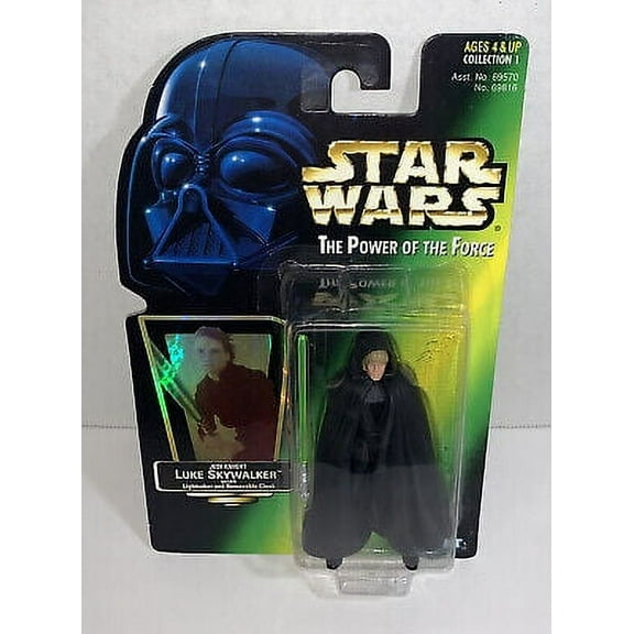 Star Wars Power of the Force 1997 Jedi Knight Luke Skywalker Geen Card Hologram