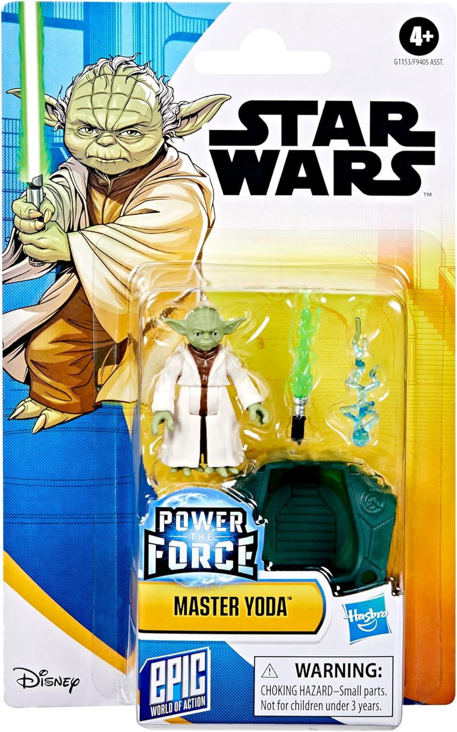 Star Wars Power the Force Master Yoda Action Figure - Walmart.com