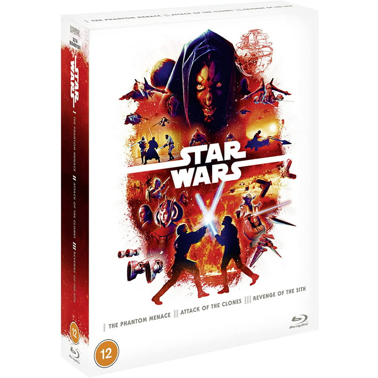 Star Wars Prequel Trilogy Box Set Blu-ray (Episodes 1-3) Region Free 