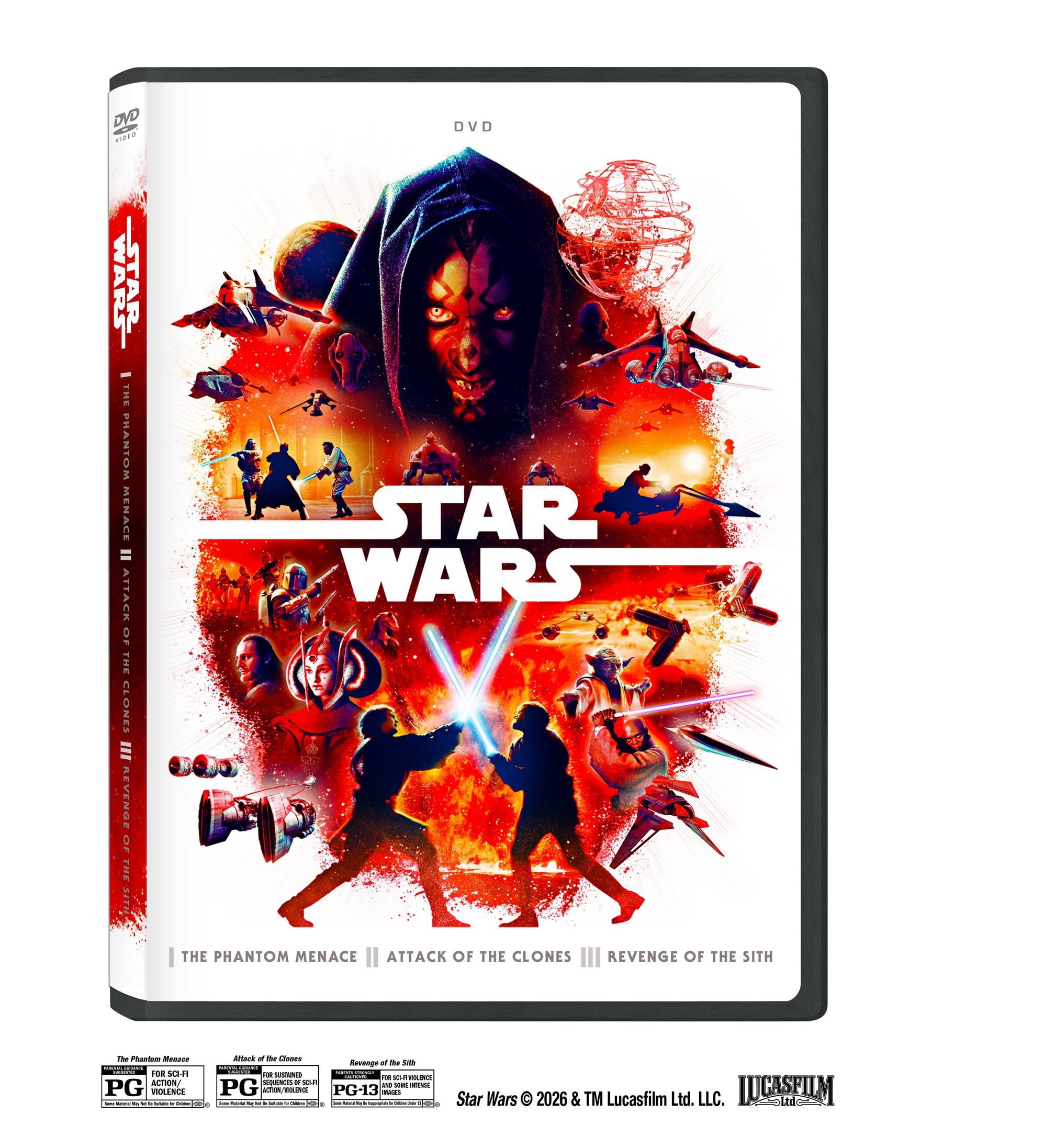 Star Wars: Prequel Trilogy (DVD) from Lucasfilm, full of action