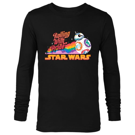 Star Wars Pride BB-8 Let Nothing Stand in Your Way Rainbow - Long Sleeve T-Shirt for Men - Customized-Black