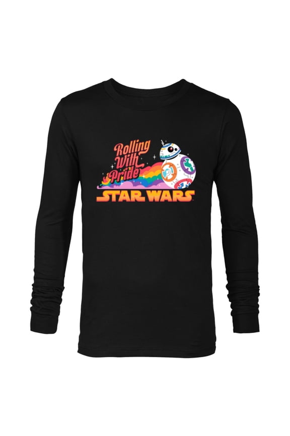 Pride BB-8 Let Nothing Stand in Your Way Rainbow - Long Sleeve T-Shirt for Men - Customized-Black