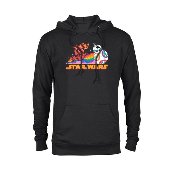 Star Wars Pride BB-8 Let Nothing Stand in Your Way Rainbow - Pullover Hoodie for Adults - Customized-Black