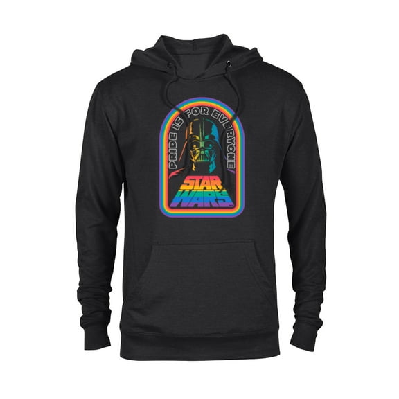 Star Wars Pride Darth Vader Be One With The Force Rainbow - Pullover Hoodie for Adults - Customized-Black