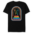 thumbnail image 1 of Star Wars Pride Darth Vader Be One With The Force Rainbow - Short Sleeve Blended T-Shirt for Adults - Customized-Black, 1 of 5