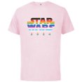 thumbnail image 1 of Star Wars Pride Inclusive Rainbow Logo Belong Be Proud 2024- Short Sleeve Cotton T-Shirt for Adults - Customized-Soft Pink, 1 of 5
