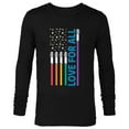 thumbnail image 1 of Star Wars Pride Love For All Rainbow Lightsaber Flag - Long Sleeve T-Shirt for Men - Customized-Black, 1 of 5
