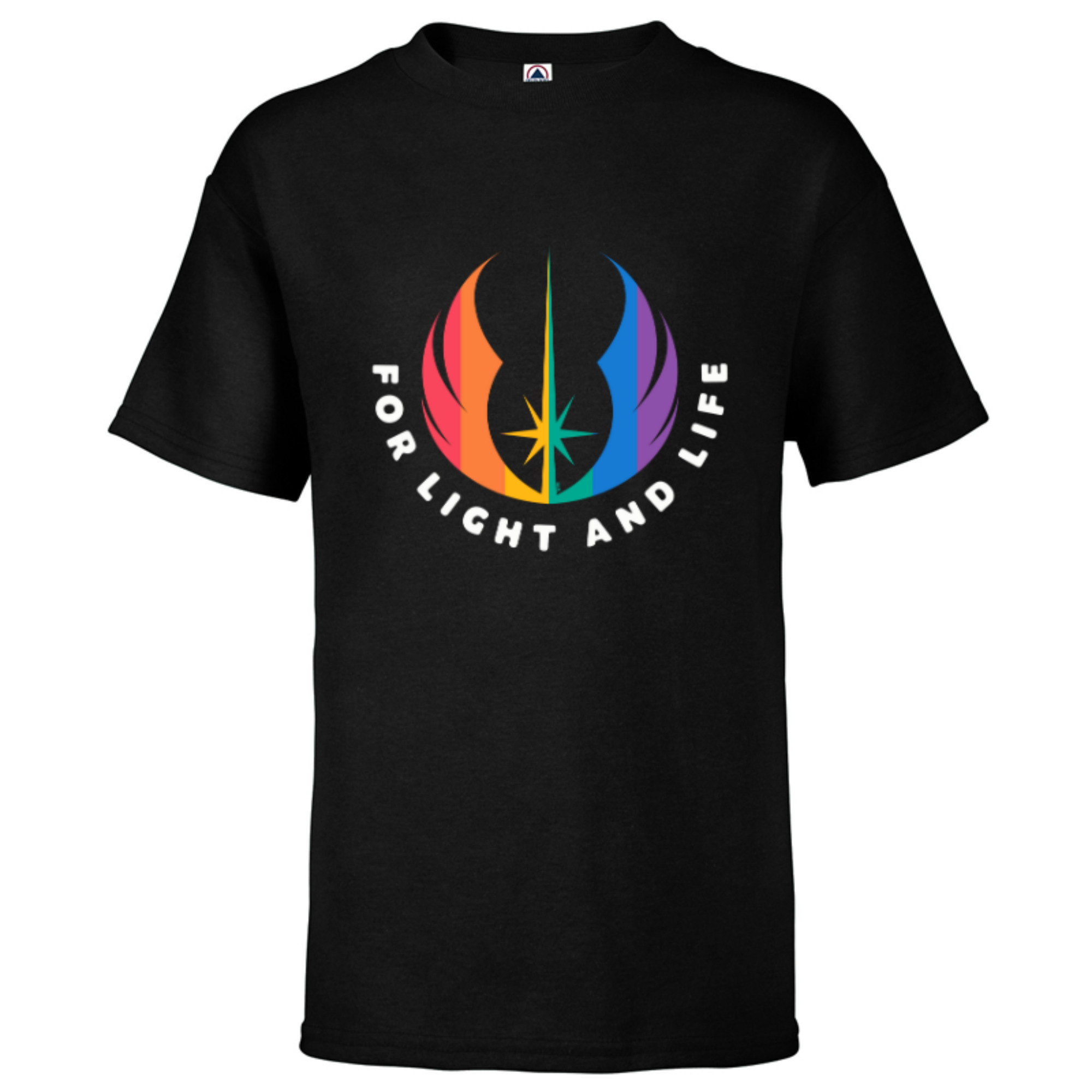 Star Wars Pride Rainbow Jedi Order Symbol For Light and Life Short