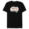 thumbnail image 1 of Star Wars Pride Rainbow Logo Rebel Symbol and X-Wing Fighter - Short Sleeve Blended T-Shirt for Adults - Customized-Black, 1 of 5