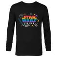 thumbnail image 1 of Star Wars Pride Rainbow Logo with Galactic Doodles - Long Sleeve T-Shirt for Men - Customized-Black, 1 of 5