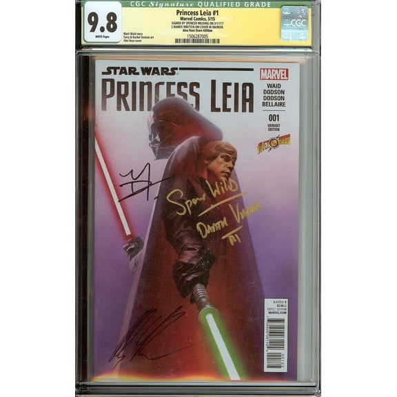 Star Wars Princess Leia #1 NM Spencer Wilding Rogue One 9.8 Darth Vader Actor