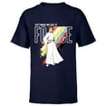 thumbnail image 1 of Star Wars Princess Leia Don't Make Me Use The Force - Short Sleeve T-Shirt for Kids -Customized-Navy, 1 of 5