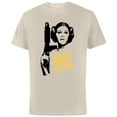 thumbnail image 1 of Star Wars Princess Leia Escape I Don't Need Rescuing - Short Sleeve Cotton T-Shirt for Adults - Customized-Natural, 1 of 5