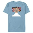 thumbnail image 1 of Star Wars Princess Leia Florals Happy Mother's Day - Short Sleeve Blended T-Shirt for Adults - Customized-Ocean Blue, 1 of 5