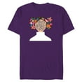 thumbnail image 1 of Star Wars Princess Leia Florals Happy Mother's Day - Short Sleeve Blended T-Shirt for Adults - Customized-Purple, 1 of 5