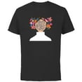 thumbnail image 1 of Star Wars Princess Leia Florals Happy Mother's Day - Short Sleeve Cotton T-Shirt for Adults - Customized-Black, 1 of 5