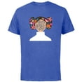 thumbnail image 1 of Star Wars Princess Leia Florals Happy Mother's Day - Short Sleeve Cotton T-Shirt for Adults - Customized-Royal Heather, 1 of 5