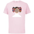thumbnail image 1 of Star Wars Princess Leia Florals Happy Mother's Day - Short Sleeve Cotton T-Shirt for Adults - Customized-Soft Pink, 1 of 5