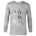 thumbnail image 1 of Star Wars Princess Leia Han Solo Valentine’s Wedding Love - Long Sleeve T-Shirt for Men - Customized-Athletic Heather, 1 of 5