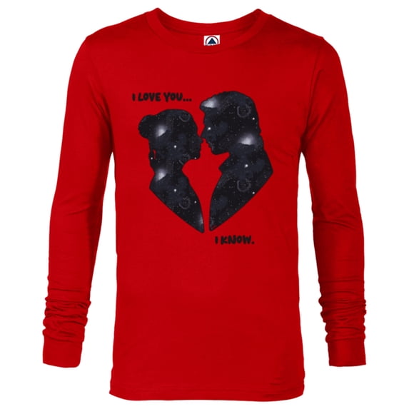 Star Wars Princess Leia Han Solo Wedding Valentine’s Love - Long Sleeve T-Shirt for Men - Customized-New Red