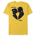 thumbnail image 1 of Star Wars Princess Leia Han Solo Wedding Valentine’s Love - Short Sleeve Blended T-Shirt for Adults - Customized-Yellow, 1 of 5