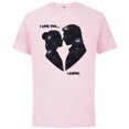 thumbnail image 1 of Star Wars Princess Leia Han Solo Wedding Valentine’s Love - Short Sleeve Cotton T-Shirt for Adults - Customized-Soft Pink, 1 of 5