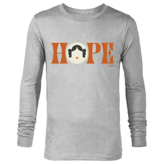 Star Wars Princess Leia Hope Lettering - Long Sleeve T-Shirt for Men – Customized-Athletic Heather