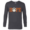 thumbnail image 1 of Star Wars Princess Leia Hope Lettering - Long Sleeve T-Shirt for Men – Customized-Charcoal Heather, 1 of 5