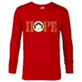 thumbnail image 1 of Star Wars Princess Leia Hope Lettering - Long Sleeve T-Shirt for Men – Customized-New Red, 1 of 5
