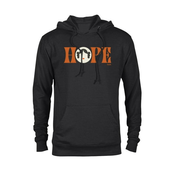 Star Wars Princess Leia Hope Lettering - Pullover Hoodie for Adults – Customized-Black