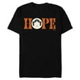 thumbnail image 1 of Star Wars Princess Leia Hope Lettering - Short Sleeve Blended T-Shirt for Adults – Customized-Black, 1 of 5