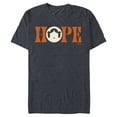 thumbnail image 1 of Star Wars Princess Leia Hope Lettering - Short Sleeve Blended T-Shirt for Adults – Customized-Navy Heather, 1 of 5
