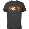 thumbnail image 1 of Star Wars Princess Leia Hope Lettering - Short Sleeve Cotton T-Shirt for Adults - Customized-Charcoal, 1 of 5