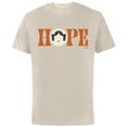 thumbnail image 1 of Star Wars Princess Leia Hope Lettering - Short Sleeve Cotton T-Shirt for Adults - Customized-Natural, 1 of 5
