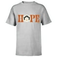 thumbnail image 1 of Star Wars Princess Leia Hope Lettering - Short Sleeve T-Shirt for Kids – Customized-Athletic Heather, 1 of 5