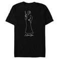 thumbnail image 1 of Star Wars Princess Leia I Love You Couples Valentine’s Day - Short Sleeve Blended T-Shirt for Adults - Customized-Black, 1 of 5