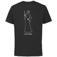 thumbnail image 1 of Star Wars Princess Leia I Love You Couples Valentine’s Day - Short Sleeve Cotton T-Shirt for Adults - Customized-Black, 1 of 5