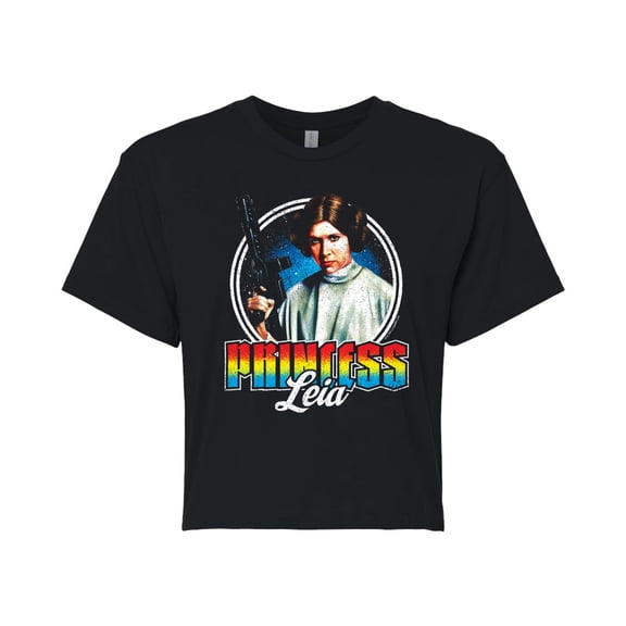 Star Wars - Princess Leia - Juniors Cropped Tee