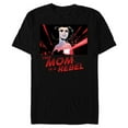 thumbnail image 1 of Star Wars Princess Leia Mom is a Rebel - Short Sleeve Blended T-Shirt for Adults - Customized-Black, 1 of 5