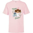 thumbnail image 1 of Star Wars Princess Leia R2-D2 Cute Christmas Merry & Bright - Short Sleeve T-Shirt for Kids - Customized-Soft Pink, 1 of 5