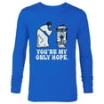 thumbnail image 1 of Star Wars Princess Leia R2-D2 You’re My Only Hope Retro - Long Sleeve T-Shirt for Men - Customized-Royal, 1 of 5